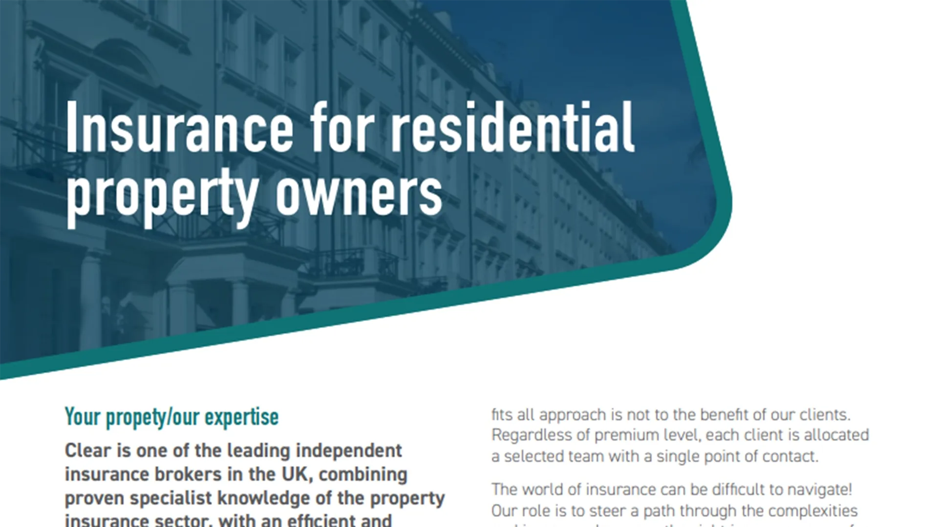 Insurance For Residential Property Owners